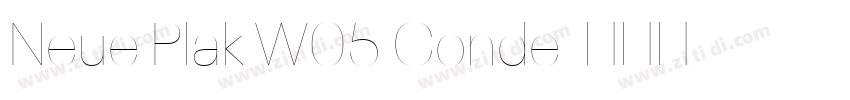 Neue Plak W05 Conde字体转换